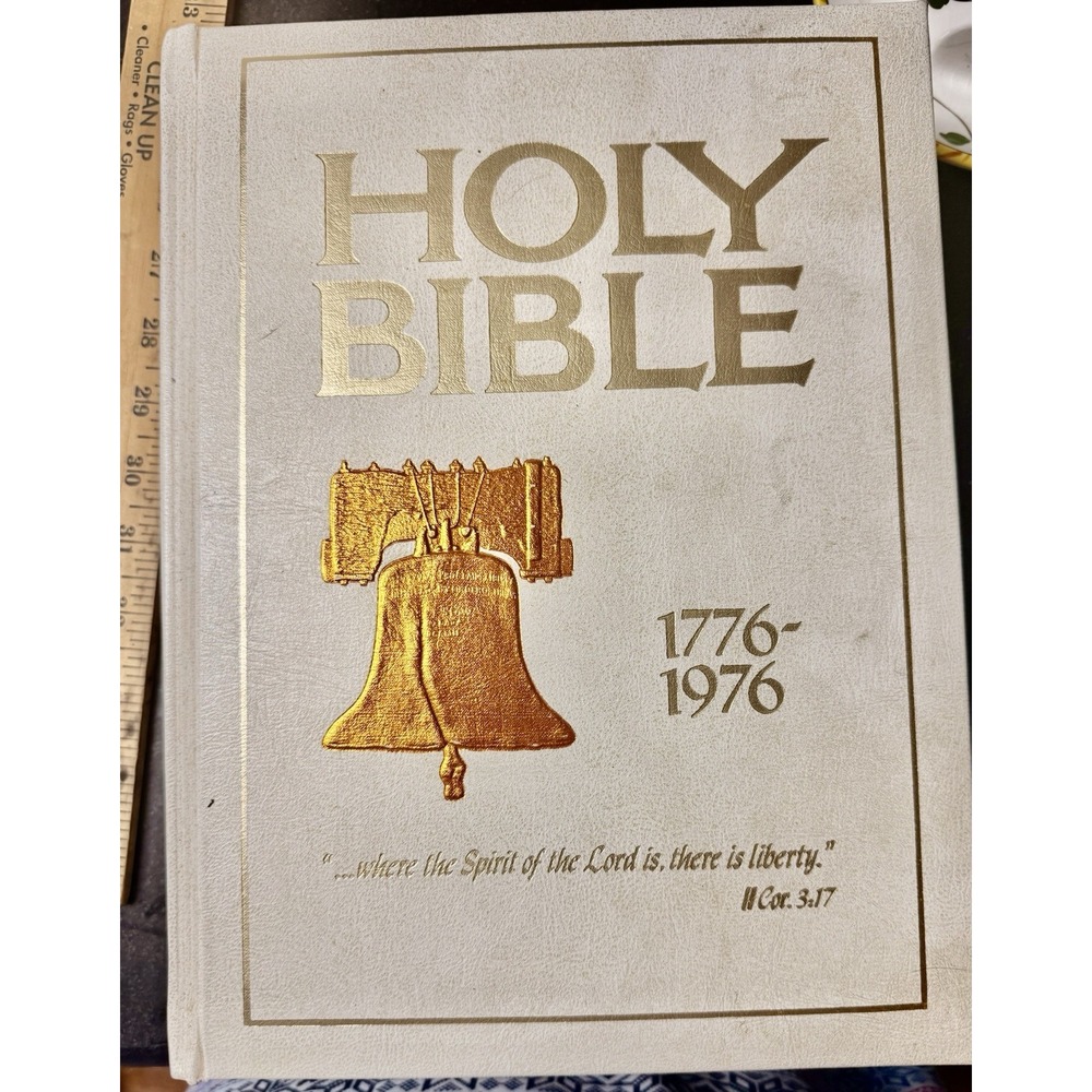 Holy Bible American Bicentennial Edition 1776-1976 KJV Red Letter Illustrated